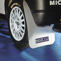 Sparco MUD FLAP PAIR White