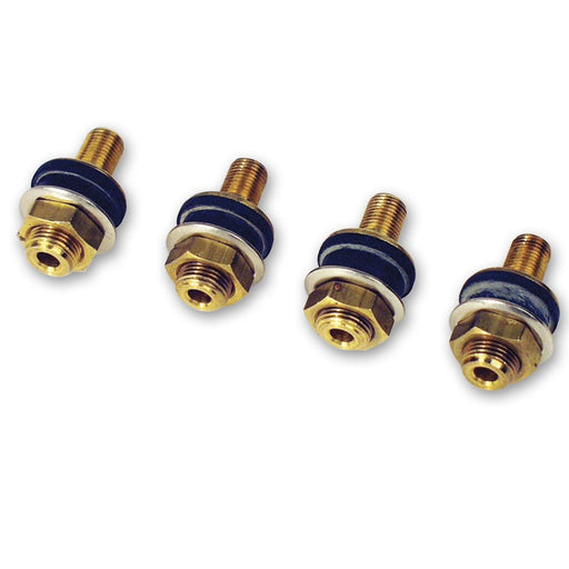 Longacre Low Profile Brass Valve Stems (4) 