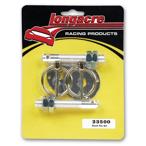 Longacre Aluminum Hood Pin Kit 1/2 Inch-20 (2)