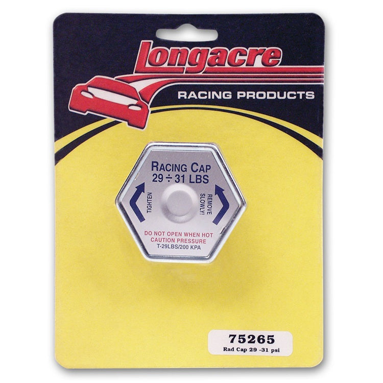 Longacre Radiator Cap 29lb-31lb Non Lever