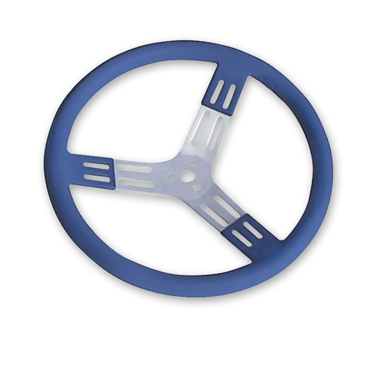 Longacre 15 Inch Aluminum Steering Wheel Blue Smooth