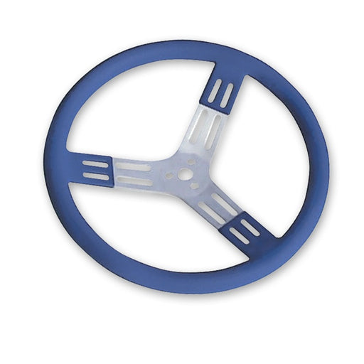 Longacre 15 Inch Aluminum Steering Wheel Blue Smooth