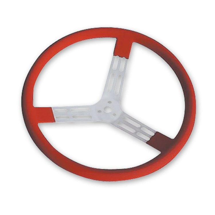 Longacre 15 Inch Aluminum Steering Wheel Red Smooth