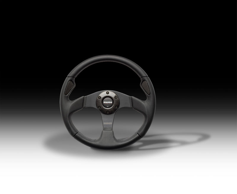 MOMO JET STEERING WHEEL - LEATHER / AIR LEATHER INSERT - 320MM or 350MM