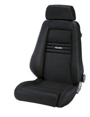 Recaro Specialist M Seat -Driver/Passenger Side, Black Avus Bolster, Black Avus Insert, White Logo, 3 Point Belt