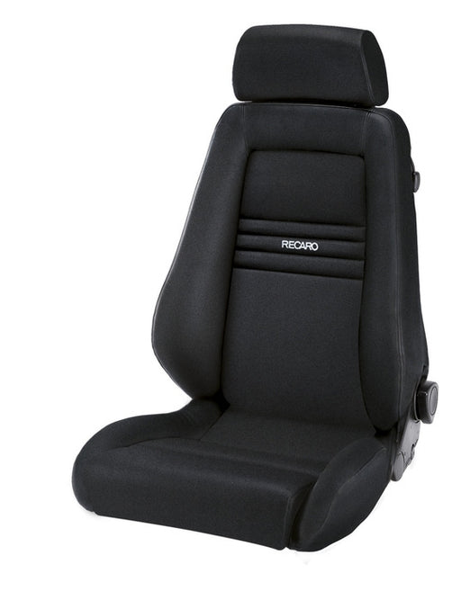 Recaro Specialist M Seat -Driver/Passenger Side, Black Avus Bolster, Black Avus Insert, White Logo, 3 Point Belt