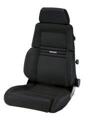 Recaro Expert M Seat -Driver/Passenger Side, Black Avus Bolster, Black Avus Insert, White Logo, 3 Point Belt