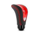 MOMO COMBAT EVO SHIFT KNOB - LEATHER / RED INSERT