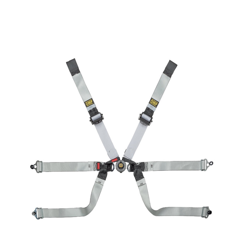 OMP SAFETY HARNESS ONE-D 2" FORMULA BLACK/WHITE FIA 8853-2016 (Old Part Number DA0104HSL076)