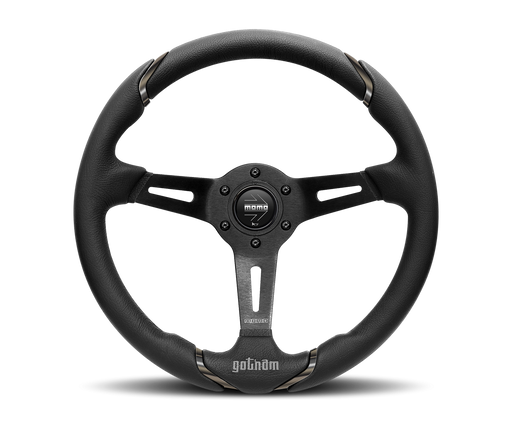 MOMO GOTHAM STEERING WHEEL - LEATHER - 350MM