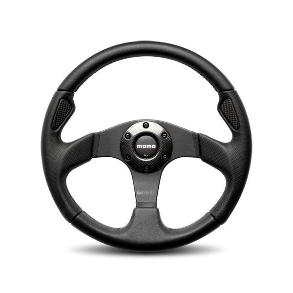 MOMO JET STEERING WHEEL - LEATHER / AIR LEATHER INSERT - 320MM or 350MM