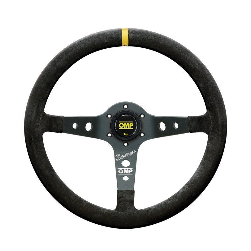 OMP CORSICA SUPERLEGGERO:SUEDE LEATHER 350mm DIAMETER STEERING WHEEL. BLACK (Old Part Number OD/2021/N)