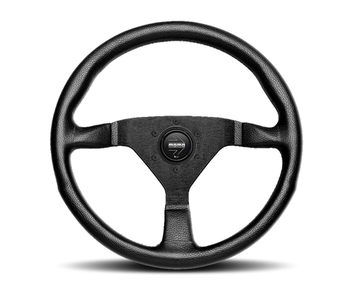 MOMO MONTE CARLO 320 STEERING WHEEL - LEATHER / BLACK STITCH - 320MM
