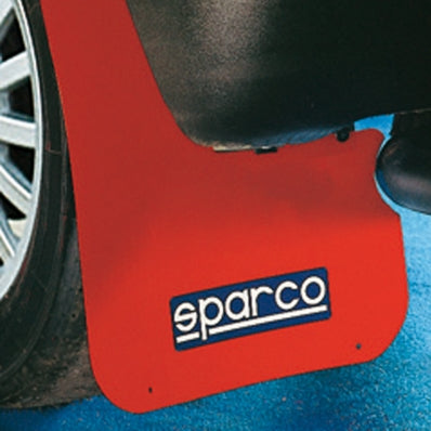 Sparco MUD FLAP PAIR Red