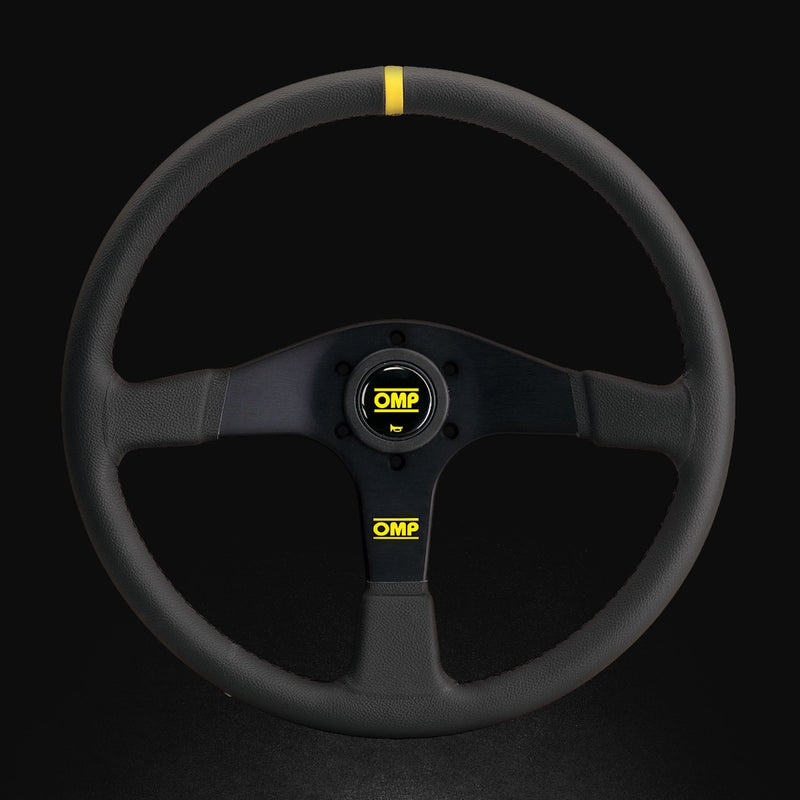 OMP VELOCITA 380: Flat 380mm | Black suede (Old Part Number OD/1987/NN)