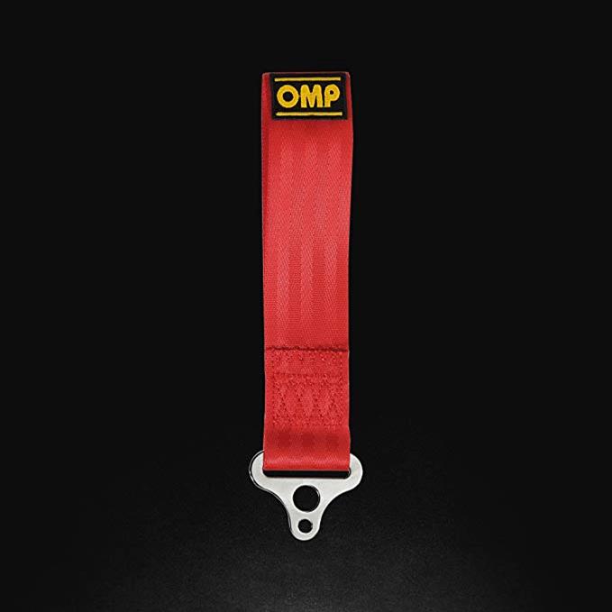 OMP TOW HOOK STAINLESS INTERNAL DIAMETRE 100 MM RED MATERIAL FABRIC (Old Part Number EB/578/R)
