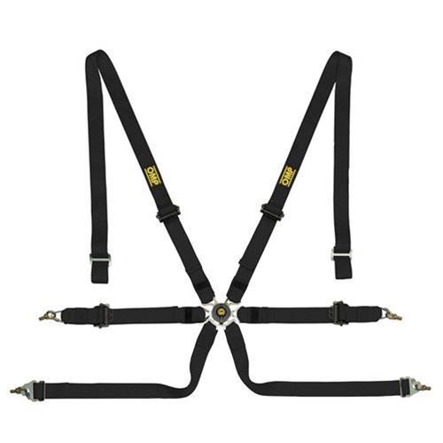 OMP SAFETY HARNESS ONE 2" PULL UP BLACK FIA 8853-2016 (Old Part Number DA0202BHSL071)