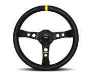 MOMO MOD 07 STEERING WHEEL - BLACK SUEDE - 350MM