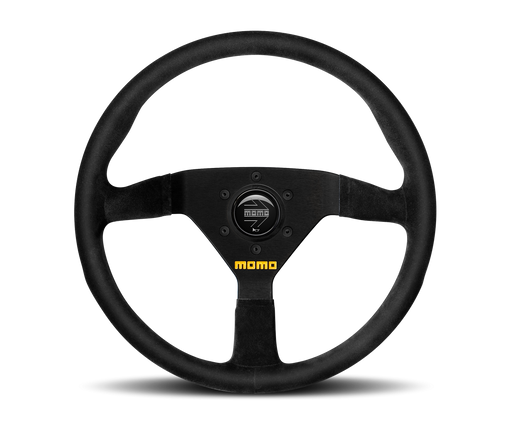 MOMO MOD 78 STEERING WHEEL - BLACK LEATHER - 330MM