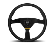 MOMO MOD 78 STEERING WHEEL - BLACK SUEDE - 350MM