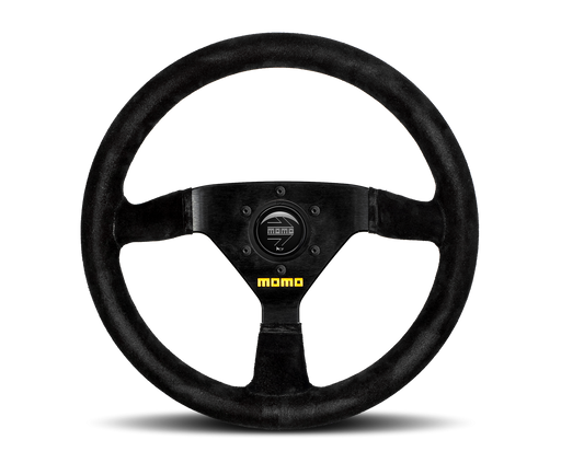 MOMO MOD 69 STEERING WHEEL - BLACK SUEDE - 350MM