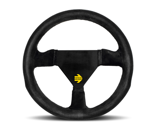 MOMO MOD 11 STEERING WHEEL - BLACK SUEDE - 260MM