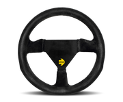 MOMO MOD 11 STEERING WHEEL - BLACK SUEDE - 280MM
