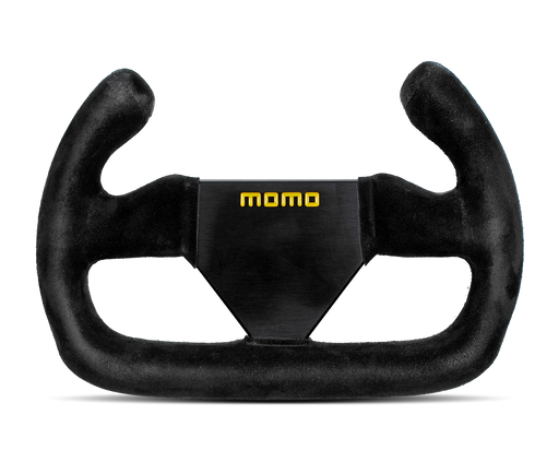 MOMO MOD 12 CUT  STEERING WHEEL - BLACK SUEDE / CUT - 250MM