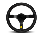 MOMO MOD 31 STEERING WHEEL - BLACK SUEDE - 340MM