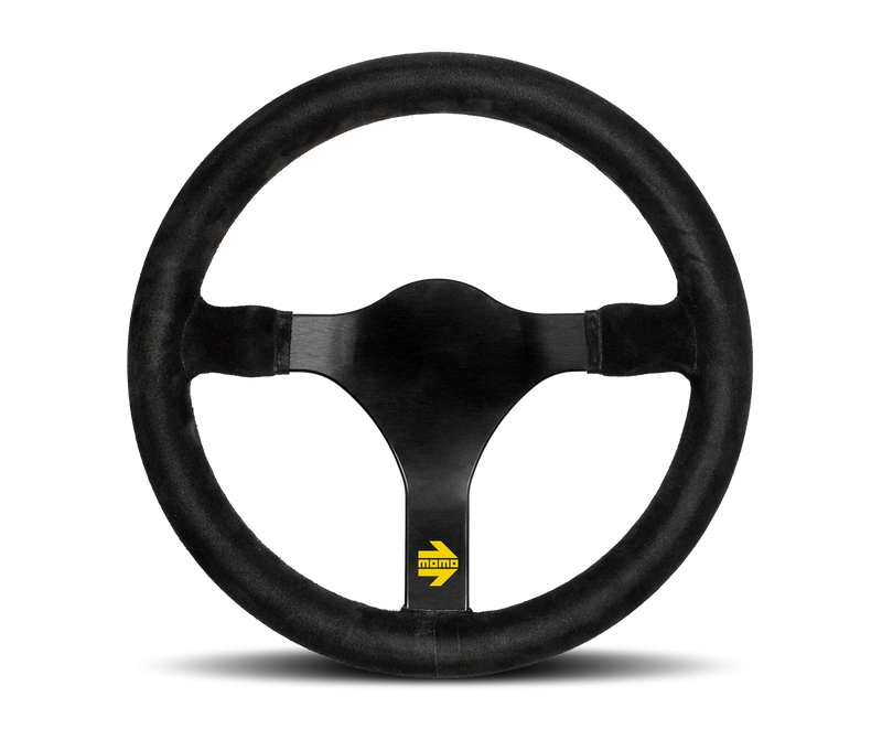 MOMO MOD 31 STEERING WHEEL - BLACK SUEDE - 340MM