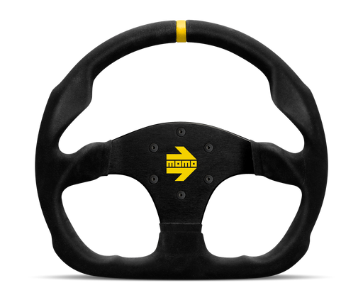 MOMO MOD 30 STEERING WHEEL - BLACK SUEDE - 320MM