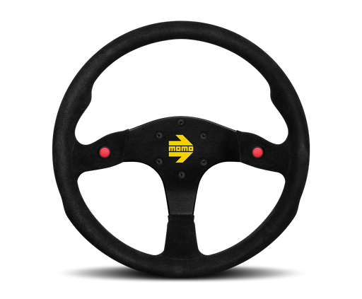MOMO MOD 80 STEERING WHEEL - BLACK SUEDE - 350MM