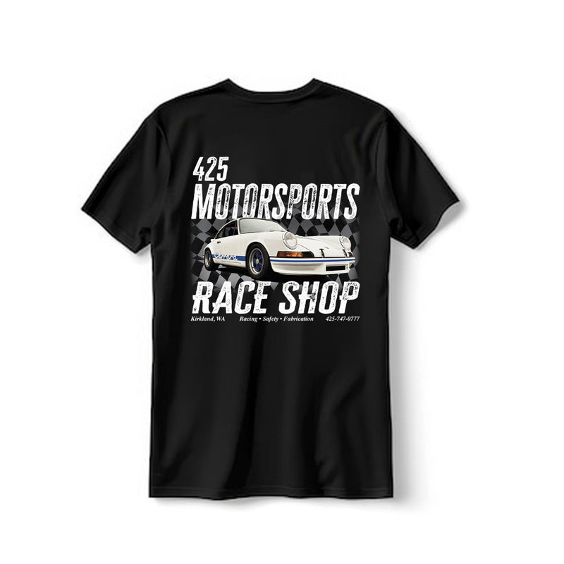 425 Motorsports Race Shop T-Shirt - Black