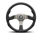 MOMO RACE STEERING WHEEL - LEATHER / AIR LEATHER INSERT - 320MM