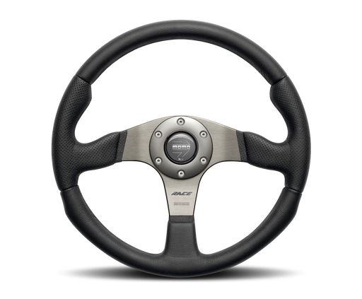 MOMO RACE STEERING WHEEL - LEATHER / AIR LEATHER INSERT - 350MM