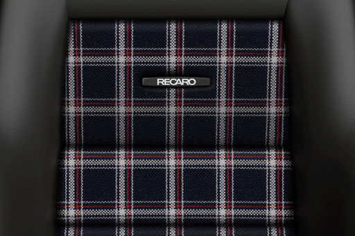 Recaro Classic LX Seat - Leather black/classic checkered fabric