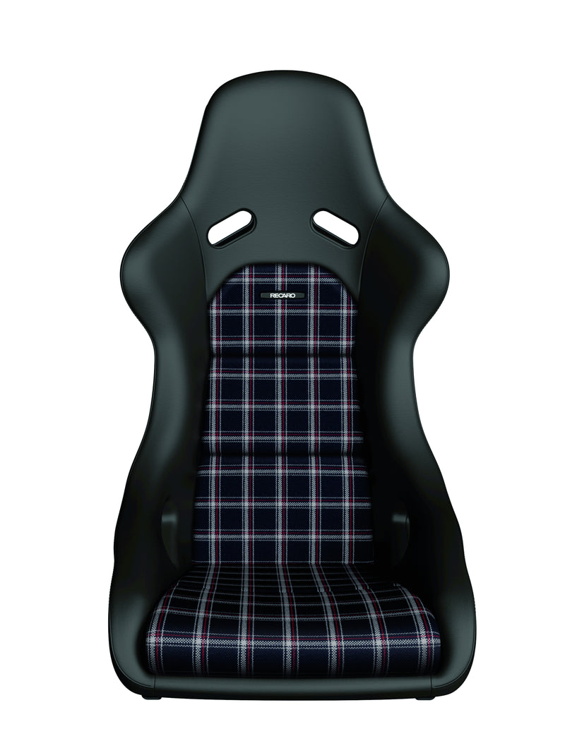 Recaro Classic Pole Position ABE - Leather black/classic checkered fabric