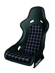 Recaro Classic Pole Position ABE - Leather black/classic checkered fabric
