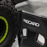  Recaro Pro Racer XL ORV Seat - Vinyl Black Bolster, Vinyl Black Insert, White Logo, 4/5/6 Point Belt 