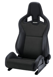 Recaro Sportster CS -Vinyl Black Bolster, Dinamica Black Insert, Grey Logo, 3 Point Belt