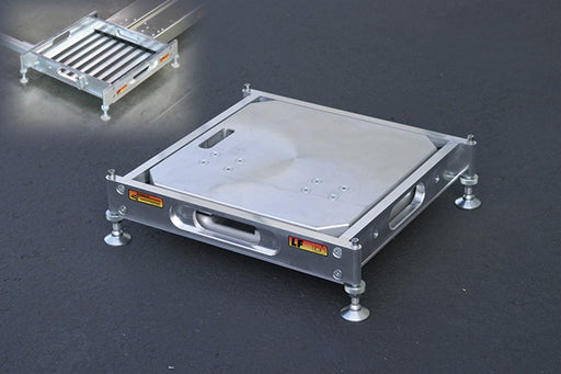 Longacre Billet Modular 2 1/2 Inch Pad Leveler w/2 Side Sliders & Pop Out Feet*