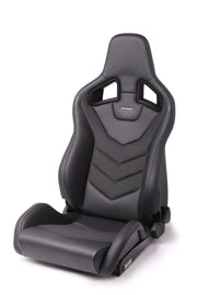 Recaro Sportster GT -Leather Black Bolster, Carbon Weave Insert, Silver Logo