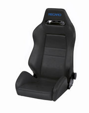 Recaro Speed Seat -Driver/Passenger Side, Black Avus Bolster, Black Avus Insert, Blue Logo, 3/4/5 Point Belt