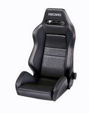 Recaro Speed Seat -Driver/Passenger Side, Black Vinyl/Saturn Black Bolster, Black AM Vinyl Insert, Silver Logo, 3/4/5 Point Belt