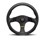 MOMO TEAM STEERING WHEEL - LEATHER / AIR LEATHER INSERT - 330MM