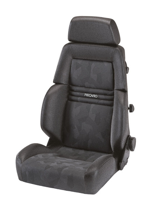 Recaro Expert S Seat -Driver/Passenger Side, Grey Nardo Bolster, Grey Artista Insert, Black Logo, 3 Point Belt