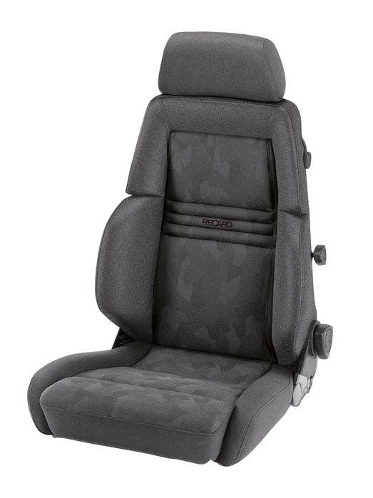 Recaro Expert M Seat -Driver/Passenger Side, Grey Nardo Bolster, Grey Artista Insert, Black Logo, 3 Point Belt