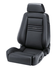 Recaro Ergomed ES Seat - Leather Black Bolster, Leather Black Insert, Grey Logo, 3 Point Belt