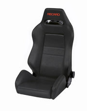 Recaro Speed Seat -Driver/Passenger Side, Black Avus Bolster, Black Avus Insert, Red Logo, 3/4 Point Belt