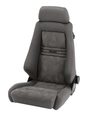 Recaro Specialist M Seat -Driver/Passenger Side, Grey Nardo Bolster, Grey Artista Insert, Black Logo, 3 Point Belt
